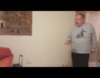 Grandpa gives pie margarita ordered by kid