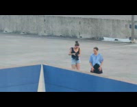 Collab IITW - Model Does Wacky Pose as Friend Take Pictures