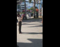 Guy McDonalds BTS meal on car hood