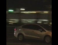 Drunk guy jaywalks at night and almost gets hit by car