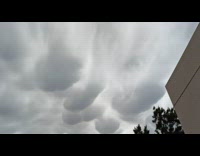 Grey clouds on the sky with round shape