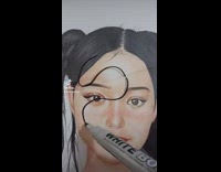 Collab BitchIG2 - Drawing over picture of bella poarch