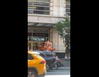 Collab WINY - Inflatable nut display inviting customers inside store 