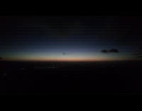 Hiker films midnight to sunrise timelapse video