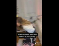 Girl gets woken up by boyfriends music 