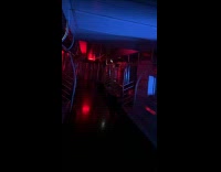 Collab Subway Creatures - Train blackout with red lights on subway