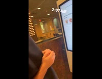 Friends ordering fast at Mcdonalds 