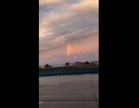 Vivid rainbow seen after days of storm