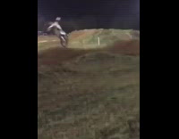 Guy falls off dirt bike course fail 