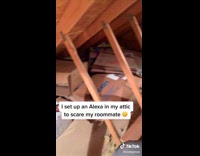 Collab BitchMP - Guy scares roommate with Amazon Alexa in attic