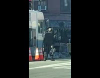 Guy black pirate costume hat parking lot 