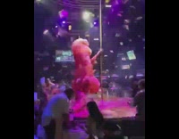 Strip club t-rex costume part 1