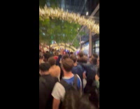 Crowd throws Boston Celtics shirt rips it