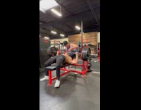 Guy drops barbell on himself after one rep