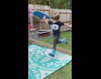 Toddler flips on swing landing on neck 