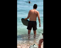 Collab Clips MPUGC - Dog jumps into water off boogie board