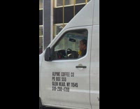 Coffee truck driver dances 