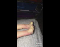 Fake feet on finger tips walk