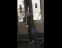 Pt. 2 Guy tell bus operator to open door, tackles and forces door to open