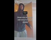 Dad interrupts guy making tiktok video 