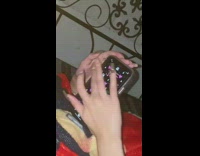 Lady Have a Hard Time with Smartphone