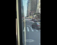 Guy in Trump costume serves as crossing guard 