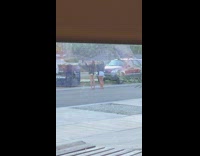 Three girls sweater dance tiktok dumpster street