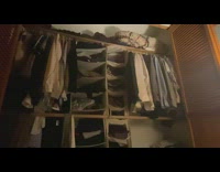 Hanged clothes in closet moves on their own