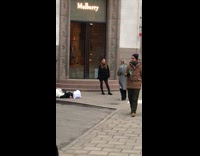 woman light up sign mulberry