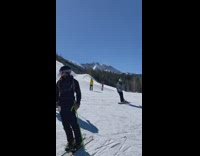 Woman pink bikini snowboard snowy mountain pictorial