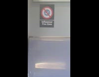 Influencer free zone sticker sign on subway train