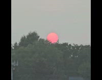 Submitter shows sun as bright red orange 