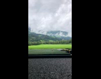 Guy drops golf ball on matt and hits it while bouncing