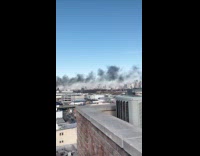 Submitter films smoke from fire in Brooklyn
