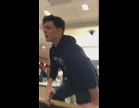 Guy makes an announcement at Chick Fil A that his sister is pregnant and he is the dad