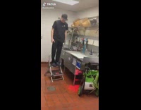 Collab Clips mpugc - Guy cannonballs into restaurant soapy sink