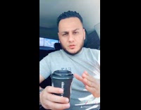 Grey shirt guy fake eyelashes natural car