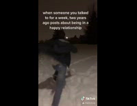 Collab BitchIG2 - Guy running in snow and falls 