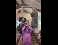 Little girl smiles then cries real quick 