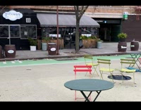 Garbage disposal man using segway to carry trash