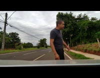 Man Throws at Tree for Wild Mangoes