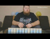 Guy sticks toothpicks in beard facial hair 