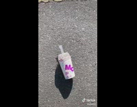 Mcflurry from McDonalds cup crushed and melting on girl in her car 