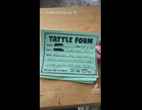 Teacher reads off students tattle forms 