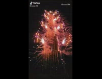 New years eve fireworks at Burj Khalifa 