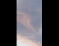 White cloud looks like butt cheeks sunset