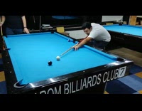 Guy lose game shoots the cue ball