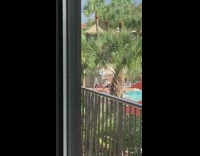 Guys ignore kid to do push ups 