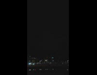 Thunderstorm Flashes Lightning at Night 