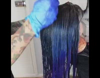 MUSIC Dummy Head Gets Rainbow Colored Hair Dye Job